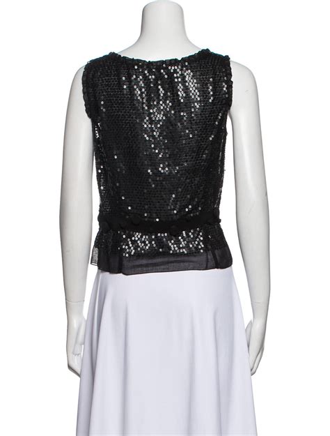 miu miu crop top black|Women's Designer Shirts, Tops and Blouses .